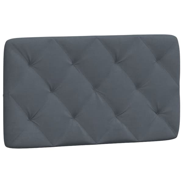 vidaXL Säng med madrass mörkgrå 90x200 cm sammet