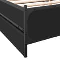 Miniatyrbilde 7 av 10: vidaXL Sengeramme med skuffer svart 140x200 cm konstruert tre