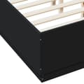 Miniatyrbillede 6 af 9: vidaXL sengestel 140x190 cm konstrueret træ sort