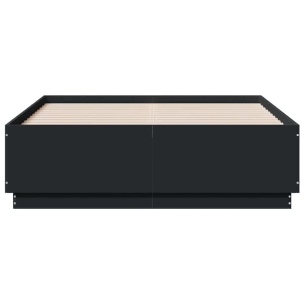 vidaXL Sengeramme svart 140x190 cm konstruert tre