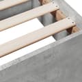 Miniatyrbilde 8 av 11: vidaXL Sengeramme med skuffer betonggrå 135x190 cm konstruert tre
