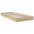 Miniatyrbilde 1 av 10: vidaXL Sengeramme uten madrass sonoma eik 90x200 cm konstruert tre