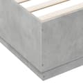 Miniatyrbilde 6 av 9: vidaXL Sengeramme betonggrå 120x200 cm konstruert tre