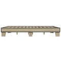 Miniatyrbilde 4 av 9: vidaXL Sengeramme sonoma eik 150x200 cm konstruert tre og metall