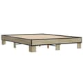 Miniatyrbilde 5 av 9: vidaXL Sengeramme sonoma eik 150x200 cm konstruert tre og metall