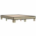 Miniatyrbilde 1 av 9: vidaXL Sengeramme sonoma eik 150x200 cm konstruert tre og metall