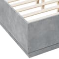 Miniatyrbillede 6 af 9: vidaXL sengestel 140x190 cm konstrueret træ betongrå