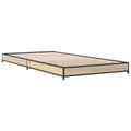 Pikkukuva 1 / 9: vidaXL Sängynrunko Sonoma-tammi 75x190 cm tekninen puu ja metalli