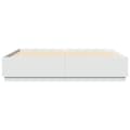 Miniatyrbilde 3 av 9: vidaXL Sengeramme hvit 200x200 cm konstruert tre