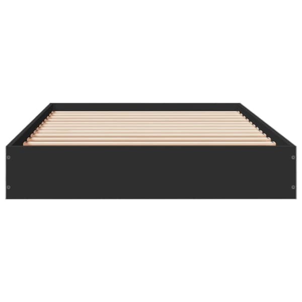 vidaXL Sengeramme svart 75x190 cm konstruert tre