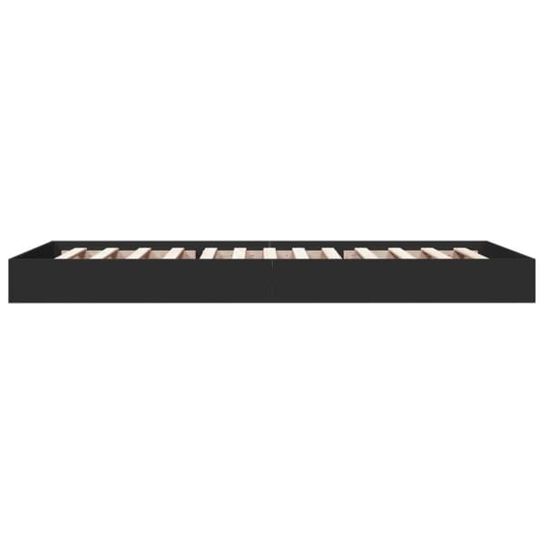 vidaXL Sengeramme svart 75x190 cm konstruert tre