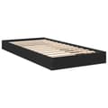 Miniatyrbilde 5 av 10: vidaXL Sengeramme svart 75x190 cm konstruert tre