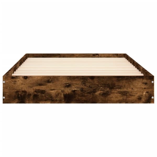 vidaXL Sängynrunko ilman patjaa savutammi 90x200 cm tekninen puu