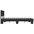 Miniatyrbilde 4 av 9: vidaXL Sengeramme svart 140x190 cm konstruert tre og metall