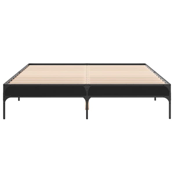 vidaXL Sengeramme svart 140x200 cm konstruert tre og metall
