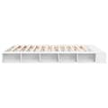 Miniatyrbilde 4 av 10: vidaXL Sengeramme hvit 200x200 cm konstruert tre