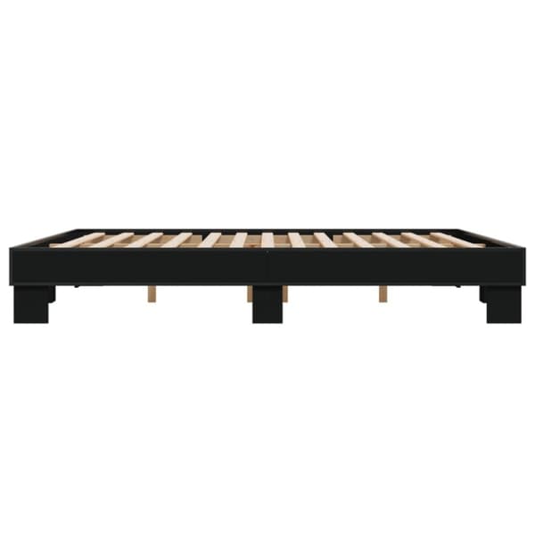 vidaXL Sengeramme svart 160x200 cm konstruert tre og metall