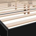 Miniatyrbilde 6 av 9: vidaXL Sengeramme svart 160x200 cm konstruert tre og metall