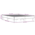 Miniatyrbilde 8 av 9: vidaXL Sengeramme svart 160x200 cm konstruert tre og metall