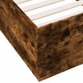 Miniatyrbilde 6 av 9: vidaXL Sengeramme røkt eik 90x200 cm konstruert tre