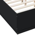 Miniatyrbillede 6 af 9: vidaXL sengestel 135x190 cm konstrueret træ sort