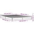 Pikkukuva 8 / 9: vidaXL Sängynrunko harmaa Sonoma 135x190 cm tekninen puu ja metalli