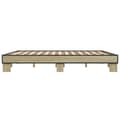 Miniatyrbilde 4 av 9: vidaXL Sengeramme sonoma eik 160x200 cm konstruert tre og metall