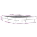 Miniatyrbilde 8 av 9: vidaXL Sengeramme sonoma eik 160x200 cm konstruert tre og metall
