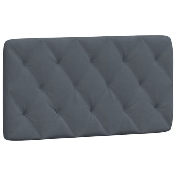 vidaXL sengeramme med LED-lys 100x200 cm velour mørkegrå