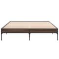 Miniatyrbilde 3 av 9: vidaXL Sengeramme brun eik 160x200 cm konstruert tre og metall