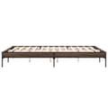 Miniatyrbilde 4 av 9: vidaXL Sengeramme brun eik 160x200 cm konstruert tre og metall