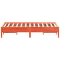 Miniatyrbilde 4 av 9: vidaXL Sengeramme uten madrass voksbrun 140x190 cm heltre furu