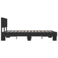 Miniatyrbilde 4 av 9: vidaXL Sengeramme svart 120x200 cm konstruert tre og metall