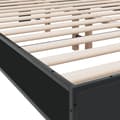 Miniatyrbilde 6 av 9: vidaXL Sengeramme svart 120x200 cm konstruert tre og metall