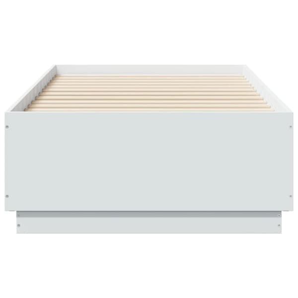 vidaXL Sengeramme hvit 90x190 cm konstruert tre