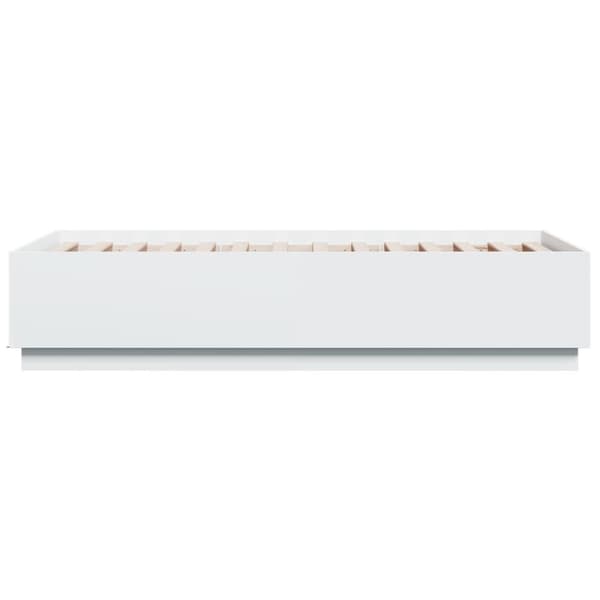 vidaXL Sengeramme hvit 90x190 cm konstruert tre