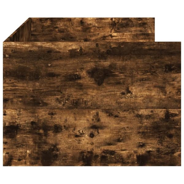 vidaXL Vuodesohva laatikoilla ei patjaa savutammi 90x200 cm