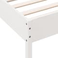 Miniatyrbillede 6 af 9: vidaXL sengeramme uden madras 90x190 cm massivt fyrretræ hvid