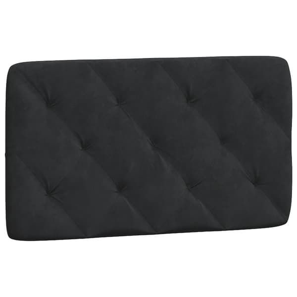 vidaXL seng med madras 90x200 cm velour sort