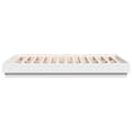 Miniatyrbilde 3 av 9: vidaXL Sengeramme hvit 120x190 cm konstruert tre