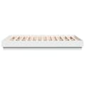 Miniatyrbilde 4 av 9: vidaXL Sengeramme hvit 120x190 cm konstruert tre