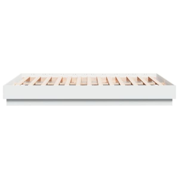 vidaXL Sengeramme hvit 120x190 cm konstruert tre