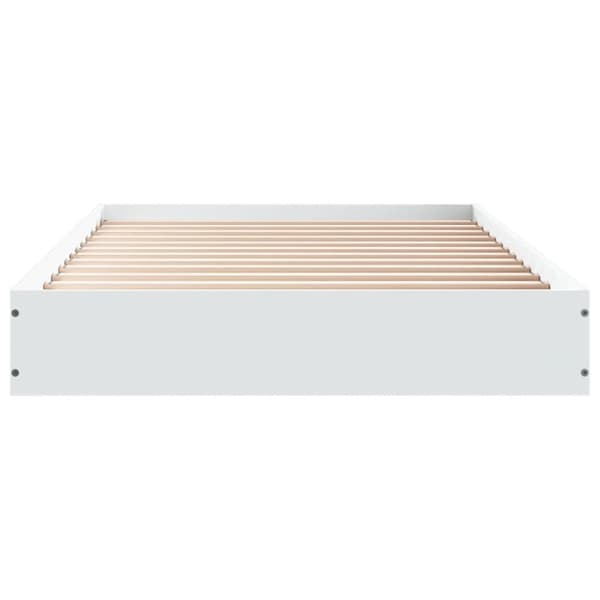 vidaXL sengeramme 75x190 cm konstrueret træ hvid