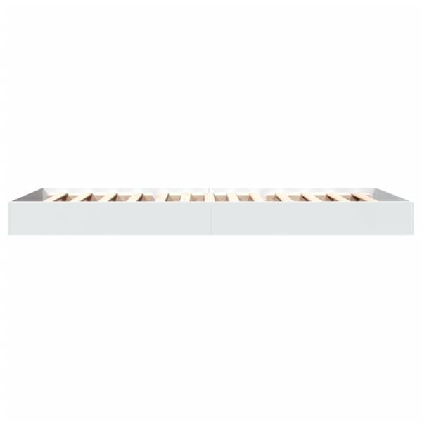 vidaXL sengeramme 75x190 cm konstrueret træ hvid