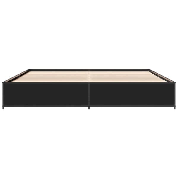 vidaXL Sengeramme svart 180x200 cm konstruert tre og metall