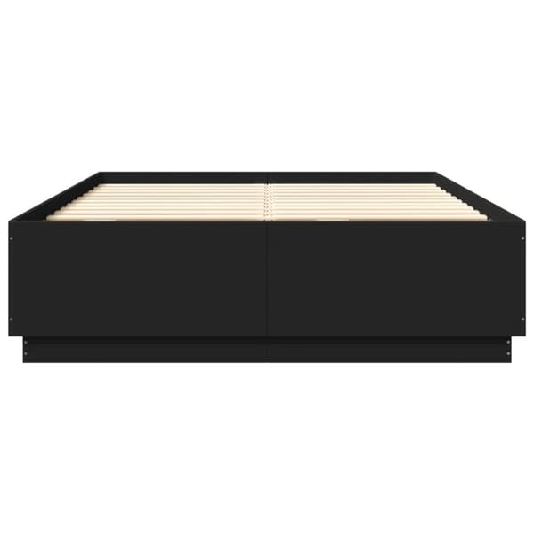 vidaXL Sengeramme svart 160x200 cm konstruert tre
