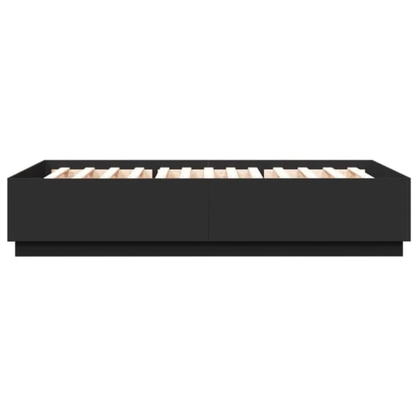vidaXL Sengeramme svart 160x200 cm konstruert tre