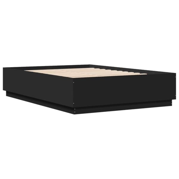vidaXL Sengeramme svart 160x200 cm konstruert tre