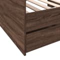 Pikkukuva 6 / 10: vidaXL Vuodesohva laatikoilla ei patjaa ruskea tammi 90x200 cm