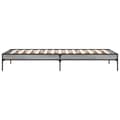 Miniatyrbilde 4 av 9: vidaXL Sengeramme grå sonoma 100x200 cm konstruert tre og metall